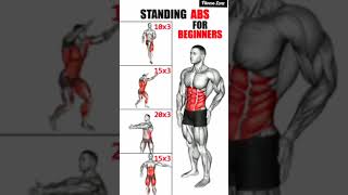 Standing Abs Workout at Home  No Equipment Needed  10Minute Core Routine fitness absworkout [upl. by Siram]