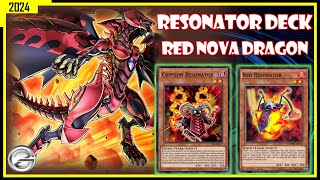 RESONATOR DECK WITH RED NOVA DRAGON GAMEPLAY FEBRUARY 2024  YUGIOH DUEL LINKS [upl. by Philipps]