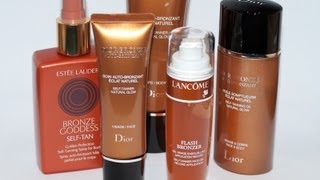 REVIEW  Autobronzants Dove Dior Estée Lauder amp Lancôme [upl. by Anagrom]