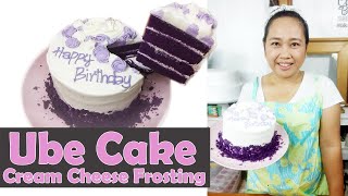 How to Make Ube Cake with Cream Cheese Frosting [upl. by Vernita248]