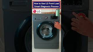 LG Front Load Washing Machine Smart Diagnosis lgsmartdiagnosis shorts [upl. by Aisac]