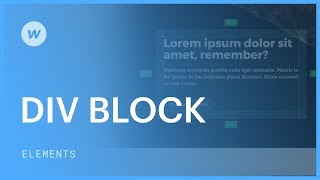 Div blocks  Web design tutorial [upl. by Pas]