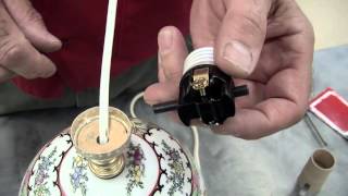 How to replace a lamp switch and socket [upl. by Htiekel]