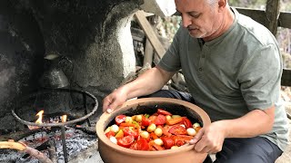 GÜVEÇTE SEBZELİ TAVUK BUT TARİFİ  Yeni Güveçte İlk Pişirme [upl. by Imogen]