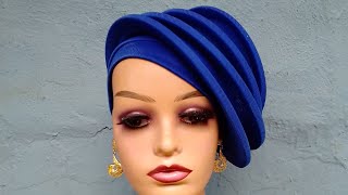 trending Turban beret diy fashion howto tutorial trending [upl. by Ssidnak]