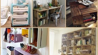 Recycled Wood Crate Projects – DIY Furniture Ideas [upl. by Bury]