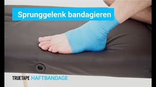 TRUETAPE® Sprunggelenk bandagieren  Anleitung mit der Haftbandage [upl. by Puttergill]