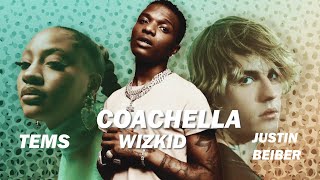 Massive performance from Tems at coachella with a surprise from Wizkid x Justin Bieber [upl. by Milka]