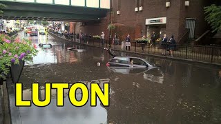 Luton Bedfordshire Flood 2024 Shocking Scenes of Devastation [upl. by Keller]