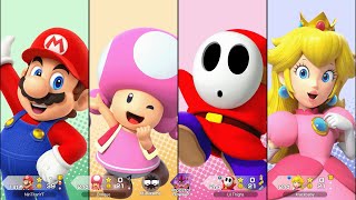 Super Mario Party Jamboree  Mario vs Peach vs Shy Guy vs Toadette  King Bowsers Keep [upl. by Hgielrahc]