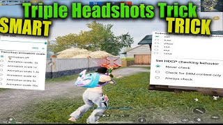 Triple Headshots Trick In Gameloop [upl. by Farley]