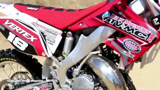 Motocross Action tests a 2003 Honda CR125 2 Stroke Project Bike [upl. by Ravo]