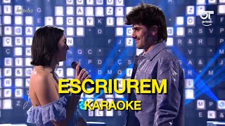 ESCRIUREM OT Karaoke  Chiara amp Martin Urrutia OT23 [upl. by Akayas]