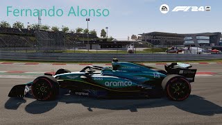 F1 Hongarije Hungaroring Boedapest 2024 Aston Martin AMR24 [upl. by Annadiana]