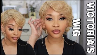 Honey Blonde Special Summer Bob Wig With BANG Kill Boredom  Victorias Wig [upl. by Atirehs]