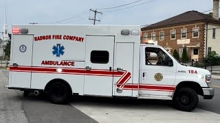 Radnor MICU 15A Responding [upl. by Johannah308]