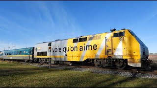 VIA Rail 72 903 And a Salute ChathamKent On Nov 9 24 [upl. by Vaules]