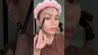 caramel eye look🤎 ig lesliemichelle grwm makeup beauty makeuptutorial glam [upl. by Darelle]