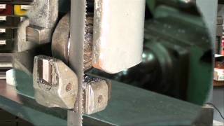 Machine Shop Tips 43 Part 4 Vertical Bandsaw tubalcain [upl. by Doowron699]