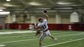 Gehrig Dieter makes nice onehanded catch in practice [upl. by Arlee]