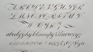 Copperplate Script Alphabet [upl. by Tawsha]