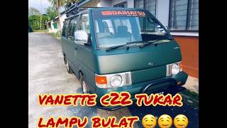 diy nissan vanette c22 change headlamp [upl. by Korenblat945]