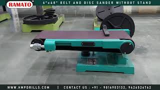 6quot X 48quot Belt Sander  Wood Working Disc Sander  Manufacturer Gujarat INDIA  Abrasive Belt Grinder [upl. by Madai]