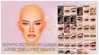 HOW I FIXED MY CC LASHES AFTER THE LATEST PATCH the 8824 patch [upl. by Elorak123]