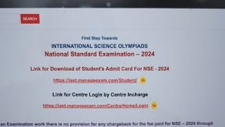 NSE 2024 Admit Card Out  IAPT  Prashant Jain [upl. by Qifar758]