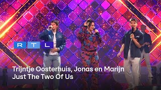 Trijntje Oosterhuis schiet vol van trots na optreden met zoons Jonas en Marijn  DNA Singers [upl. by Candida]