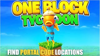 ONEBLOCK TYCOON MAP FORTNITE CREATIVE  FIND HIDDEN CODE SECRET PORTAL [upl. by Flannery132]