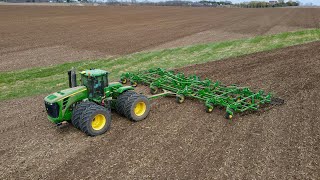 John Deere 9530 Cultivating [upl. by Yecak]