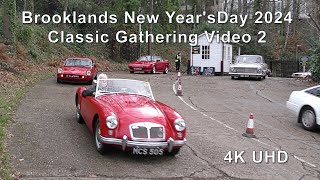 Brooklands New Years Day 2024 Classic Gathering  Video 2 a closer look at some vehicles arriving [upl. by Ahtael943]