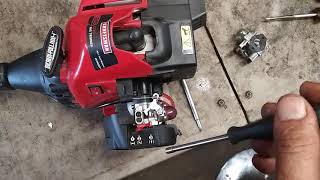 Craftsman 25cc gas trimmer weedwacker carburetor adjustment [upl. by Innis]