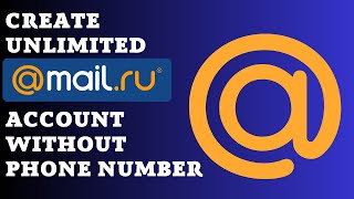 Create Unlimited mailru Account without phone number register in MAILRU [upl. by Louls729]