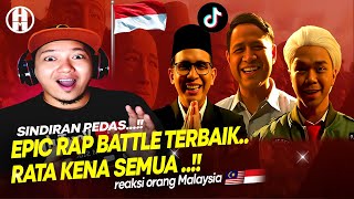 🇮🇩😱 REACTION Anies VS Prabowo VS Ganjar  Epic Rap Battles Of Presidency 2024  🇲🇾 Reaction [upl. by Otreblada]