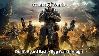 Gears of War 3 Doms Beard EasterEgg Tutorial [upl. by Lartnom]