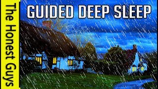 GUIDED SLEEP MEDITATION STORY The Autumn Cottage With Gentle Rain Wind amp Fire Sounds [upl. by Partridge183]