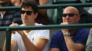 Andre Agassi makes rare appearance at Wimbledon after posting romantic tribute to Steffi Graf [upl. by Aloap]