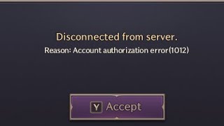 Fix THRONE AND LIBERTY Disconnected From Server Error  Fix Account authorization error1012 [upl. by Seigler864]