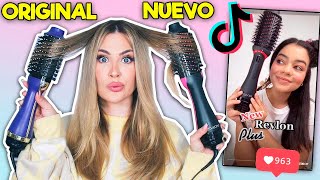 PROBAMOS EL NUEVO CEPILLO ALISADOR QUE SE HA HECHO VIRAL EN TIK TOK  REVLON PLUS [upl. by Farrel]