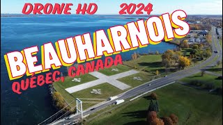 Fly By Drone Beauharnois Québec Canada Oct 2024 [upl. by Honeyman]