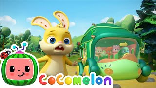 Wheels on the Bus  CoComelon Animal Time  Animal Nursery Rhymes [upl. by Haleehs]