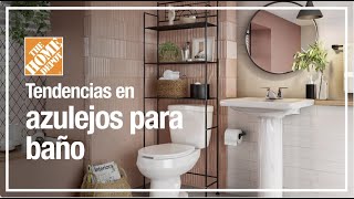 Conoce las tendencias en azulejos para baño  Pisos [upl. by Bartle]