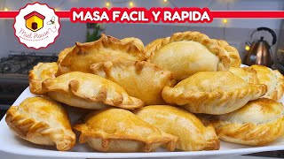 EMPANADAS DE CARNE masa fácil y rápida para hacer las tapitas [upl. by Tisha]