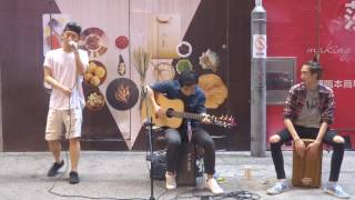 Eenie Meenie Cover by MC Mongkok busking 20170409 [upl. by Milano]