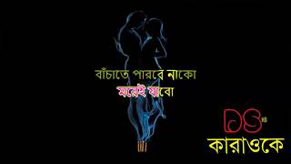 Porena Chokher Polok Version 1 Bangla Karaoke ᴴᴰ DS Karaoke [upl. by Anet]