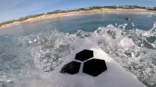 Surfing POV Channel Islands Fever SpineTek Surfboard Review Bloody Good 👍 [upl. by Gromme]