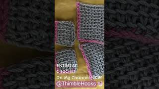 MUST SEE Custom Size Your Entrelac Crochet Squares  Videos on My Channel [upl. by Naveb]