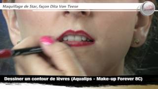 Maquillage de star  le glamour à la Dita Von Teese [upl. by Rumit]